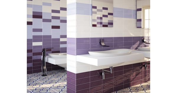Loft Purple Wall Tile 10 x 30
