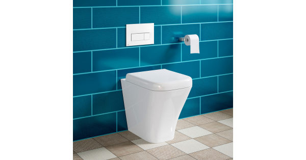 Brant Back To Wall Toilet Pan & Square Soft Close Seat