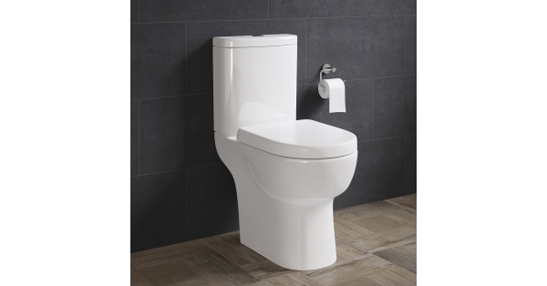 Finley Open Back Toilet Pan, Cistern & Soft Close Seat