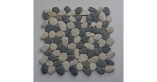 Pebbles Stone Black & White 35 x 35